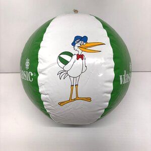 Vintage 1980's Vlasic Pickles Stork Beach Ball Promotional Advertising Vlasic